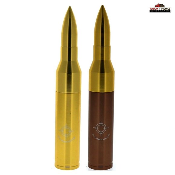 NEW 50 Caliber Metallic LED Flashlight AAA Battery - Picture 4 of 5